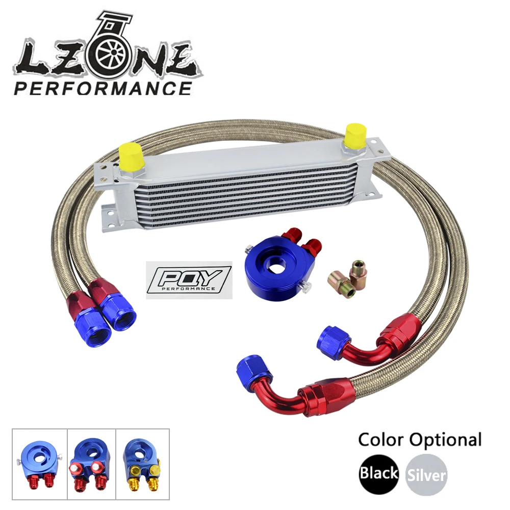 AN10 OIL COOLER KIT 9ROWS TRANSMISSION OIL COOLER + OIL FILTER ADAPTER +STAINLESS STEEL BRAIDED HOSE WITH PQY STICKER AND BOX
AN10 OIL COOLER KIT 9ROWS TRANSMISSION OIL COOLER + OIL FILTER ADAPTER +STAINLESS STEEL BRAIDED HOSE WITH PQY STICKER AND BOX