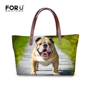 FORUDESIGNS 2019 Funny 3D Bulldog Women Handbag Animal Prints Woman Bags Shoulder Cross-body Bag Large Beach Tote Feminine Bolsa
FORUDESIGNS 2019 Funny 3D Bulldog Women Handbag Animal Prints Woman Bags Shoulder Cross-body Bag Large Beach Tote Feminine Bolsa
