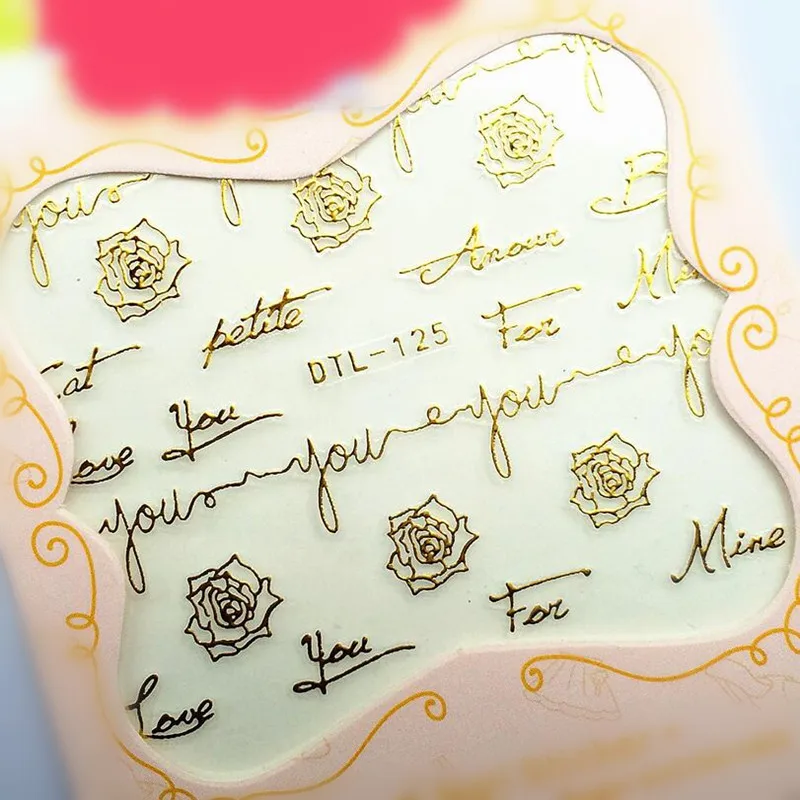 Gel Varnish Nail Polishing Stickers for Nails Stickers Letters Rose Pattern Stamping Bronzing with Adhesive Nail Art Decoration
Gel Varnish Nail Polishing Stickers for Nails Stickers Letters Rose Pattern Stamping Bronzing with Adhesive Nail Art Decoration