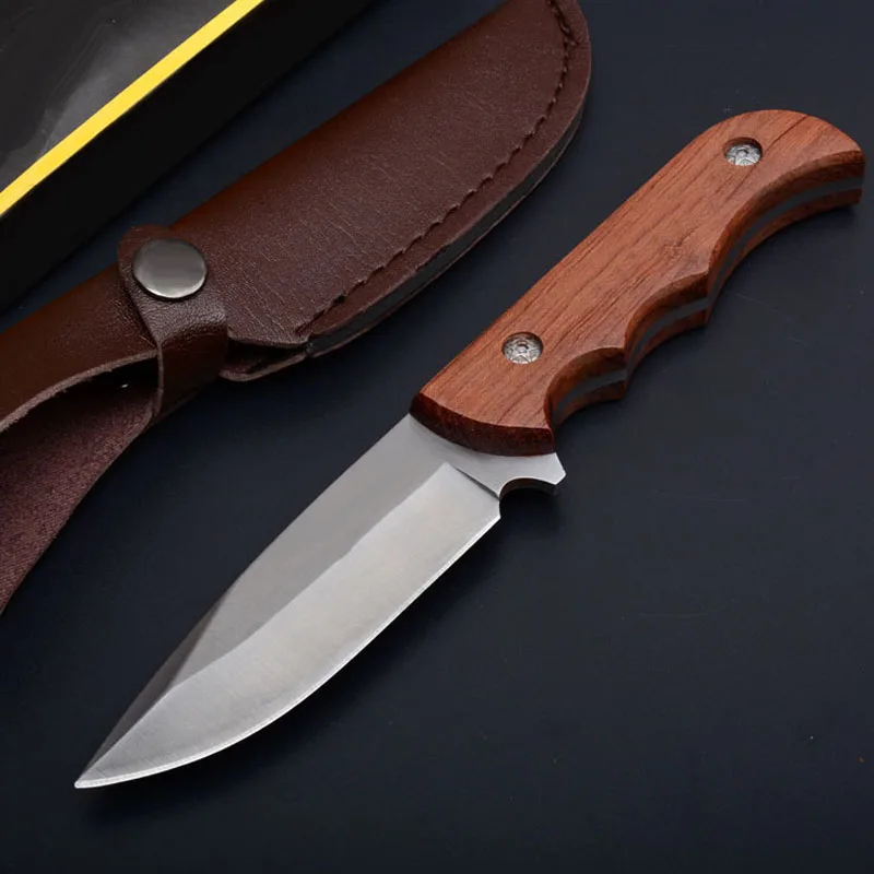 9CR18 Damascus Pocket Fixed Knife Handmade Wood Handle Tactical Survival EDC Knives Outdoor Hunting Camping EDC Rescue Tools
9CR18 Damascus Pocket Fixed Knife Handmade Wood Handle Tactical Survival EDC Knives Outdoor Hunting Camping EDC Rescue Tools
