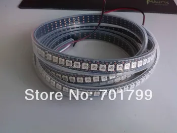 144leds/m WS2812B(5050 rgb led with WS2811 IC built-in) led pixel strip,DC5V,2m long;waterproof in silicon tube;BLACK PCB
144leds/m WS2812B(5050 rgb led with WS2811 IC built-in) led pixel strip,DC5V,2m long;waterproof in silicon tube;BLACK PCB