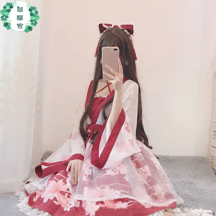 Spring and Summer 2019 New Girl Lolita Chinese Wind Sweet Wind Printing Fake Two Dresses Flower Lolita
Spring and Summer 2019 New Girl Lolita Chinese Wind Sweet Wind Printing Fake Two Dresses Flower Lolita