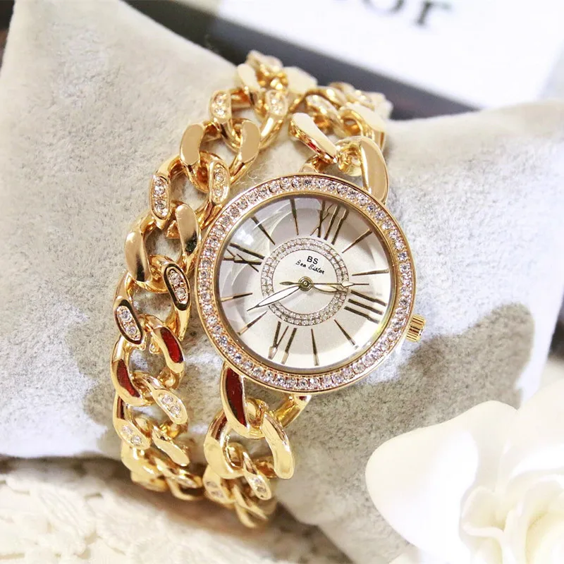 Roman Digital Rhinestone Double-chain Strap Ladies Watch Fashion & Casual Chronograph New Hot Sale High-end Link List Custom 
Roman Digital Rhinestone Double-chain Strap Ladies Watch Fashion & Casual Chronograph New Hot Sale High-end Link List Custom
