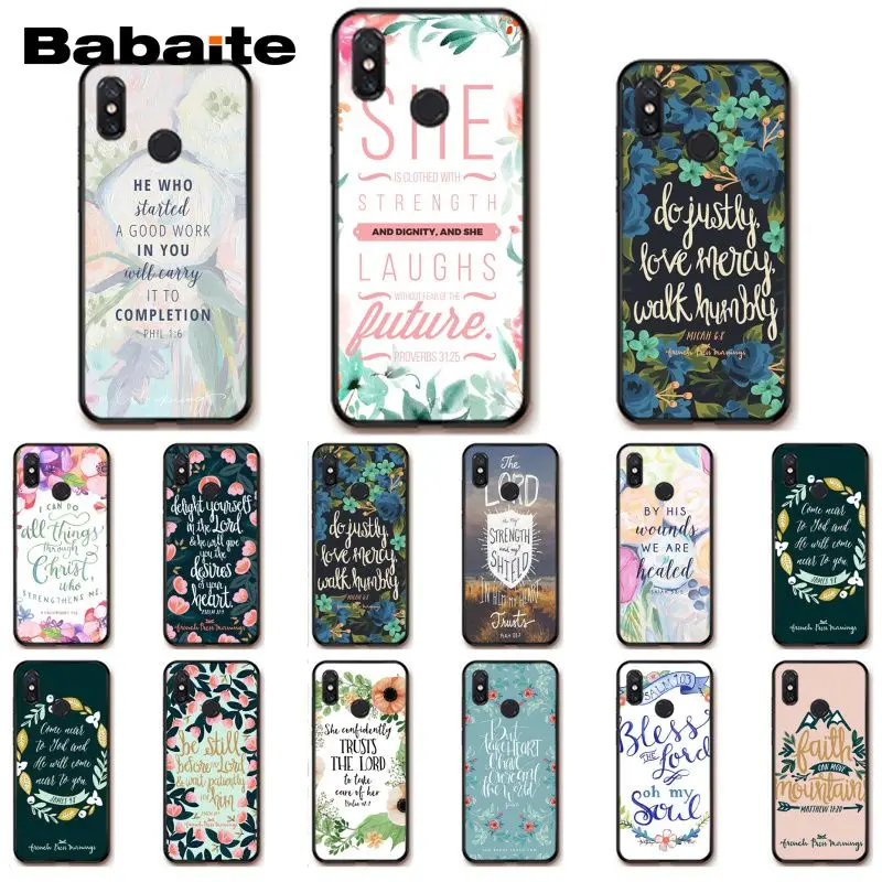 Babaite Bible verse Philippians Jesus Christian Phone Case for Xiaomi MiA1 A2 lite F1 Redmi 6A 4X 5Plus S2 Note7 Redmi Note4
Babaite Bible verse Philippians Jesus Christian Phone Case for Xiaomi MiA1 A2 lite F1 Redmi 6A 4X 5Plus S2 Note7 Redmi Note4