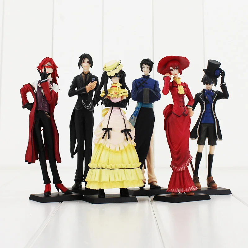 Hot 6pcs/set black butler kuroshitsuji PVC Action Figure collectible Model Doll Toy
Hot 6pcs/set black butler kuroshitsuji PVC Action Figure collectible Model Doll Toy