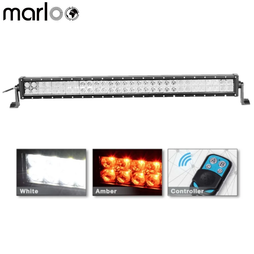 Car 32" 180W Strobe Flash Remote Controller Amber White LED Lights Bar Off road Truck Atv Trailer Boat 4wd Camping Lights 12V
Car 32" 180W Strobe Flash Remote Controller Amber White LED Lights Bar Off road Truck Atv Trailer Boat 4wd Camping Lights 12V