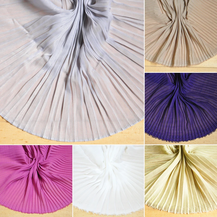 JaneYU Pleated chiffon fabric Gradient-colored pleated fabric High-draft soft women's skirt fabric
JaneYU Pleated chiffon fabric Gradient-colored pleated fabric High-draft soft women's skirt fabric