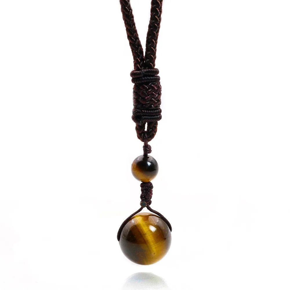 Natural Stone Obsidian, Tiger Eye, Onyx, Malachite Necklaces Pendants For Women and Men Beads Ball Transfer Lucky Gift
Natural Stone Obsidian, Tiger Eye, Onyx, Malachite Necklaces Pendants For Women and Men Beads Ball Transfer Lucky Gift
