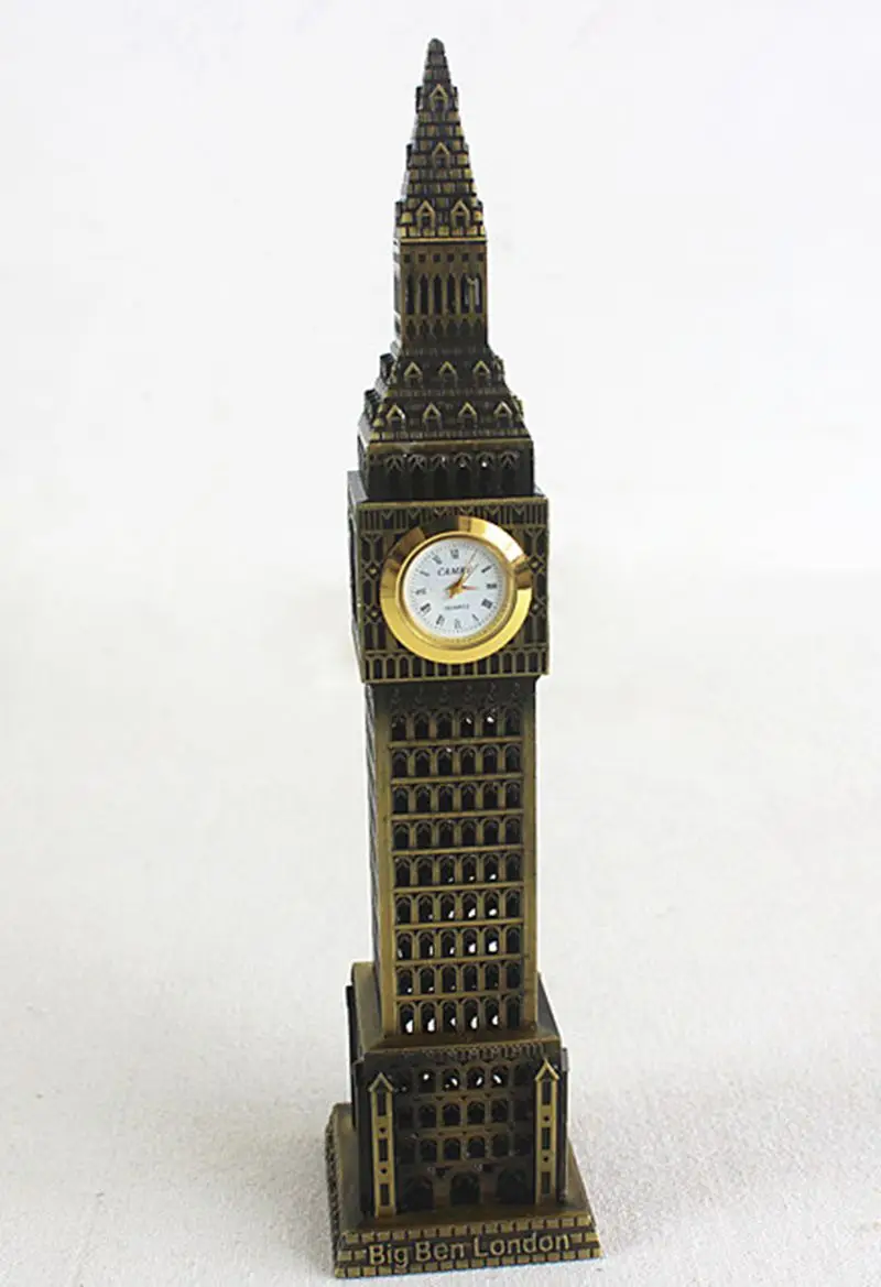 

High-quality London Big Ben World Famous Landmark Metal Model Decor Crafts Tourism Souvenirs Collection Holiday Gifts