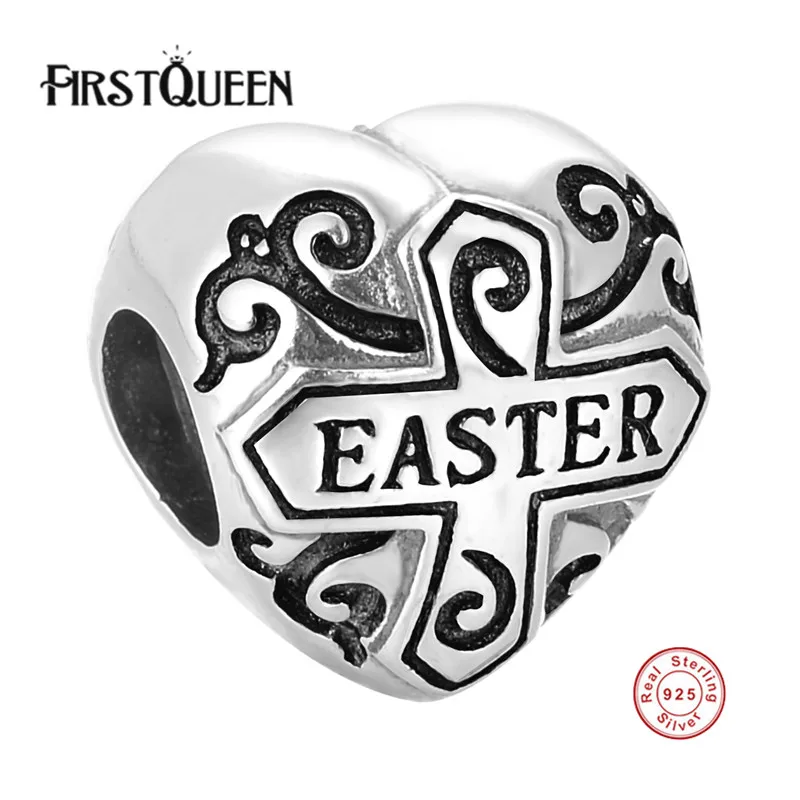 FirstQueen 925 Sterling Silver Easter Religion Heart Bead Charm Fit Original European Bracelet Necklace DIY Original Jewelry
FirstQueen 925 Sterling Silver Easter Religion Heart Bead Charm Fit Original European Bracelet Necklace DIY Original Jewelry
