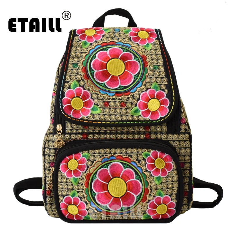 ETAILL Yunnan Flowers Embroidered Backpack For Teenage Girls School Bags Daypack Chinese Ethnic Style Floral Women Bag Sac A Dos
ETAILL Yunnan Flowers Embroidered Backpack For Teenage Girls School Bags Daypack Chinese Ethnic Style Floral Women Bag Sac A Dos