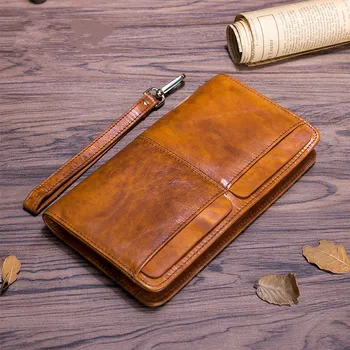 2018 Cowhide Genuine Leather Men Wallets Business New Man Zipper Purse Fashion Male Brown Long wristlet Wallet Man's Clutch Bag
2018 Cowhide Genuine Leather Men Wallets Business New Man Zipper Purse Fashion Male Brown Long wristlet Wallet Man's Clutch Bag