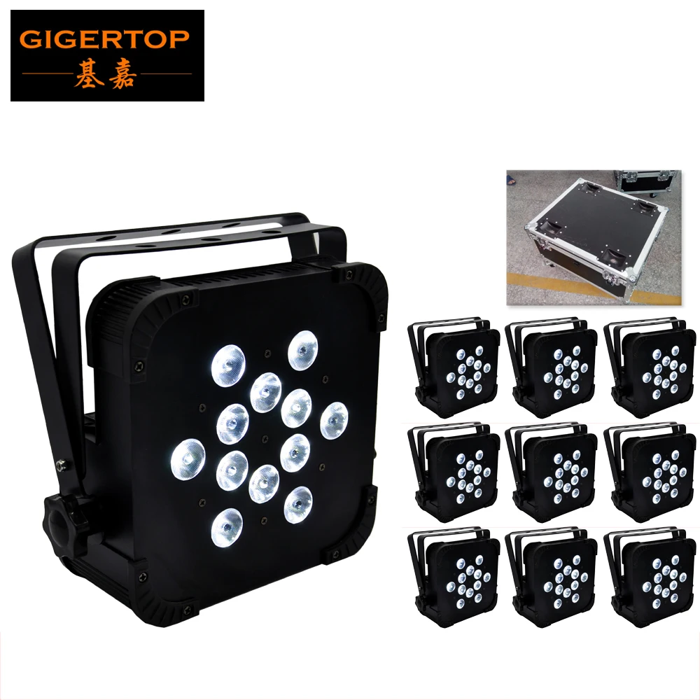 10in1 Flightcase Pack 12x12 Watt Quad LEDs (4-In-1 RGBW- Red, Green, Blue & White) Sit Flat LED Par Light Power & Dmx Ins/Outs
10in1 Flightcase Pack 12x12 Watt Quad LEDs (4-In-1 RGBW- Red, Green, Blue & White) Sit Flat LED Par Light Power & Dmx Ins/Outs