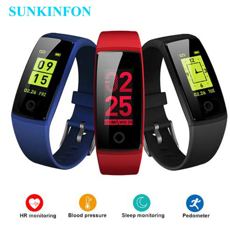 

V10 Smart Wristband Fitness Bracelet Heart Rate Monitor band Acitivity Tracker Pedometer Blood Pressure Colorful Smarband