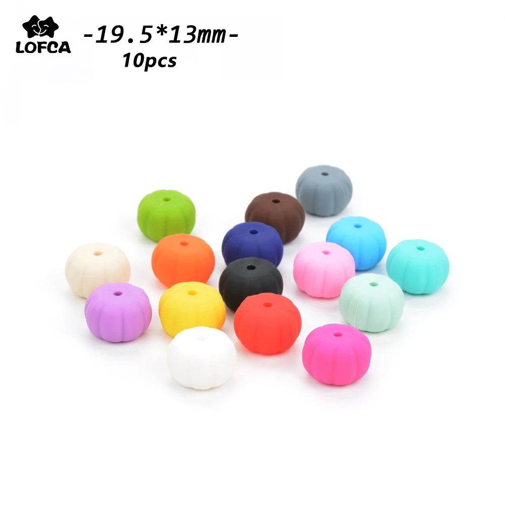 LOFCA Jewelry 10pcs Pumpkin Silicone Loose Beads For Teething Necklace Food Safe DIY Silicone Beads For Baby Teether BPA Free
LOFCA Jewelry 10pcs Pumpkin Silicone Loose Beads For Teething Necklace Food Safe DIY Silicone Beads For Baby Teether BPA Free
