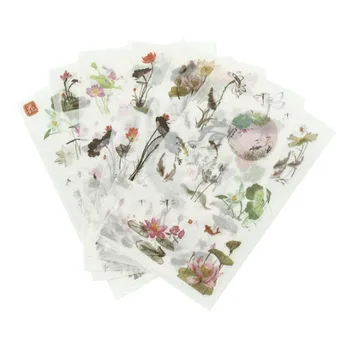 6Sheets/Pack Kawaii Summer Lotus Flower Moon Decorative Stationery Stickers Scrapbooking DIY Diary Album Stick
6Sheets/Pack Kawaii Summer Lotus Flower Moon Decorative Stationery Stickers Scrapbooking DIY Diary Album Stick