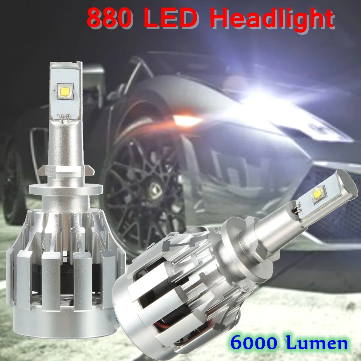 2pcs Car 880 40W 3000K 3000LM LED Xenon White Car Headlight Bulbs Light DC12-24V
2pcs Car 880 40W 3000K 3000LM LED Xenon White Car Headlight Bulbs Light DC12-24V