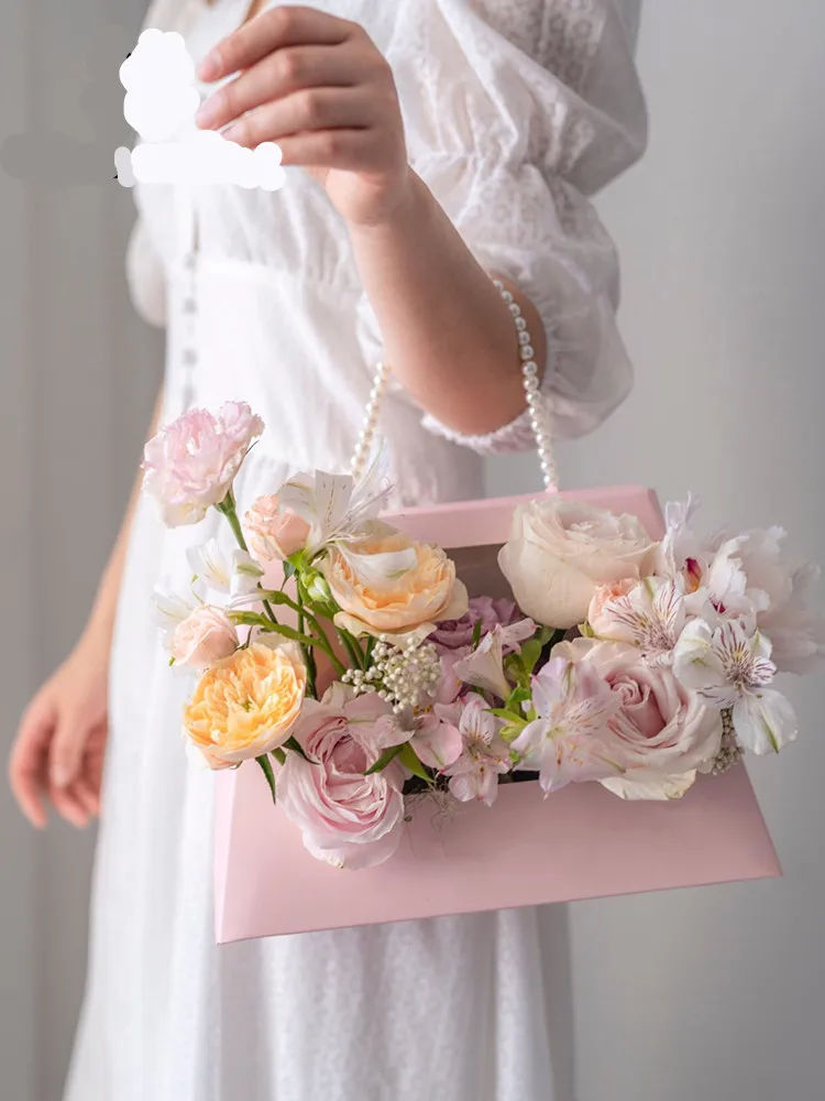 2 pcs Creative flower gift box pearl bag flower box wedding birthday party decoration flower shop
2 pcs Creative flower gift box pearl bag flower box wedding birthday party decoration flower shop