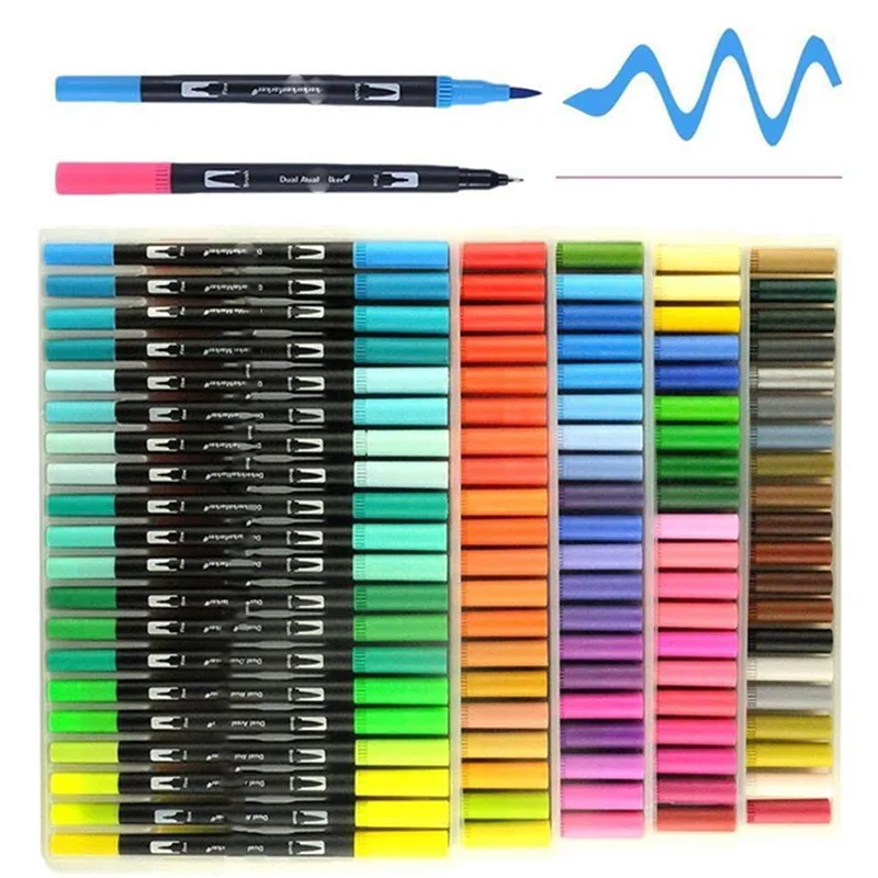12/24/36/48/72/100 Color Markers Set Colors Pen Colour Pen Set Color Pencil Brush Marker Watercolor Painting Fineliner
12/24/36/48/72/100 Color Markers Set Colors Pen Colour Pen Set Color Pencil Brush Marker Watercolor Painting Fineliner