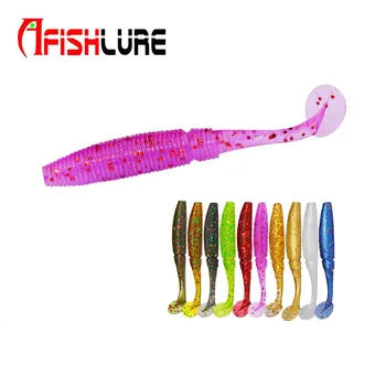 15pcs/lot T Tail Soft lure 50mm 1g paddle Tail soft Grubs Maggot Plastic Fishing Lure Soft Baits Jig Head Texas Rig bass AR09
15pcs/lot T Tail Soft lure 50mm 1g paddle Tail soft Grubs Maggot Plastic Fishing Lure Soft Baits Jig Head Texas Rig bass AR09