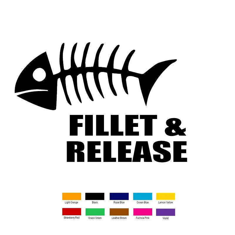Fillet Release Fish Car Sticker For Truck Window Bumper Auto SUV Door Vinyl Decal
Fillet Release Fish Car Sticker For Truck Window Bumper Auto SUV Door Vinyl Decal