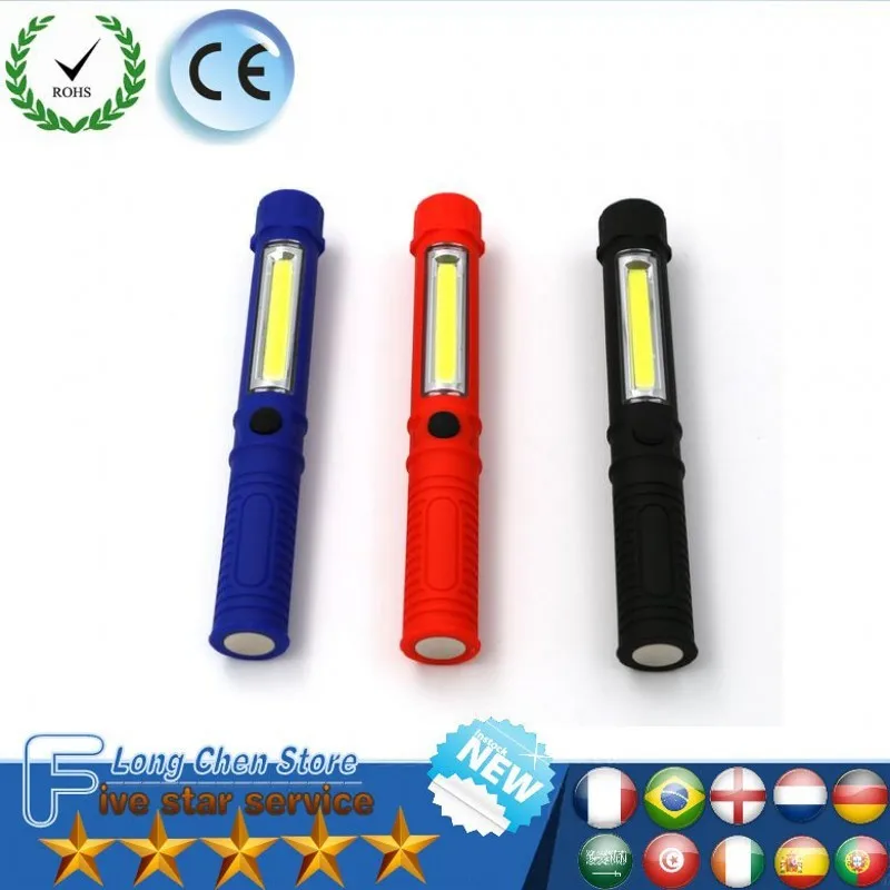 COB LED Flashlights Portable Light Working Inspection light Multifunction Maintenance flashlight Hand Torch lamp With Magnet AAA
COB LED Flashlights Portable Light Working Inspection light Multifunction Maintenance flashlight Hand Torch lamp With Magnet AAA
