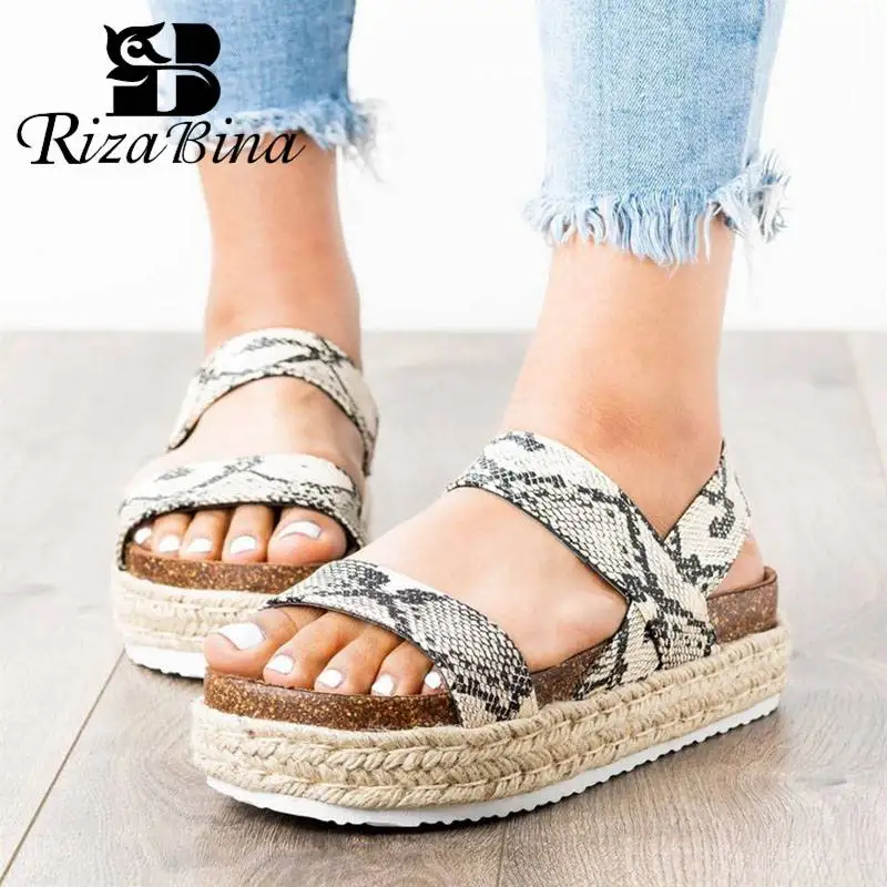 RIZABINA Thick Sole Platform Sandals Women Elastic Band Open Toe Summer Shoes Leisure Outdoor Beach Footwear Women Size 35-43
RIZABINA Thick Sole Platform Sandals Women Elastic Band Open Toe Summer Shoes Leisure Outdoor Beach Footwear Women Size 35-43