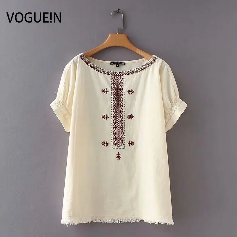 VOGUEIN New Womens Vintage Floral Embroidered Short Sleeve Blouse Tops Shirts Wholesale
VOGUEIN New Womens Vintage Floral Embroidered Short Sleeve Blouse Tops Shirts Wholesale