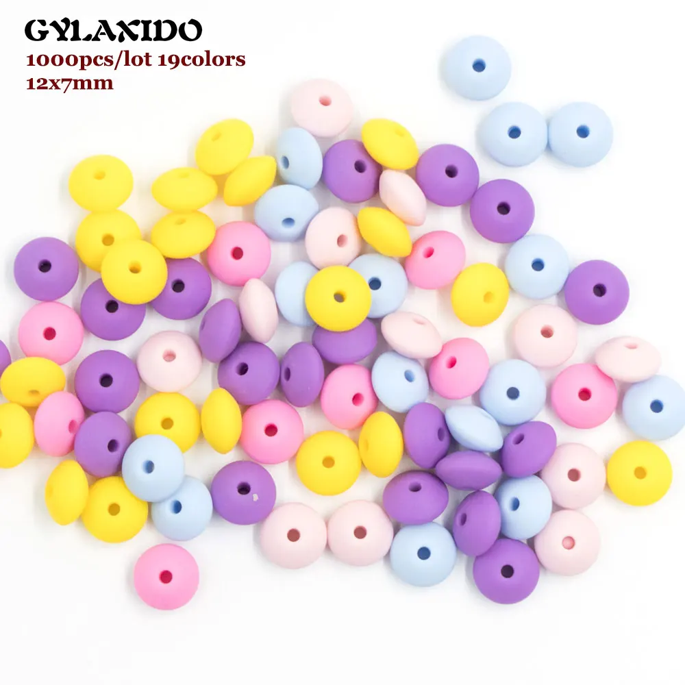 1000Pcs Silicone Lentil Beads 12MM Pearl Silicone Dentition Beads BPA Free Baby Products DIY Baby Teething Silicone Kralen Beads
1000Pcs Silicone Lentil Beads 12MM Pearl Silicone Dentition Beads BPA Free Baby Products DIY Baby Teething Silicone Kralen Beads