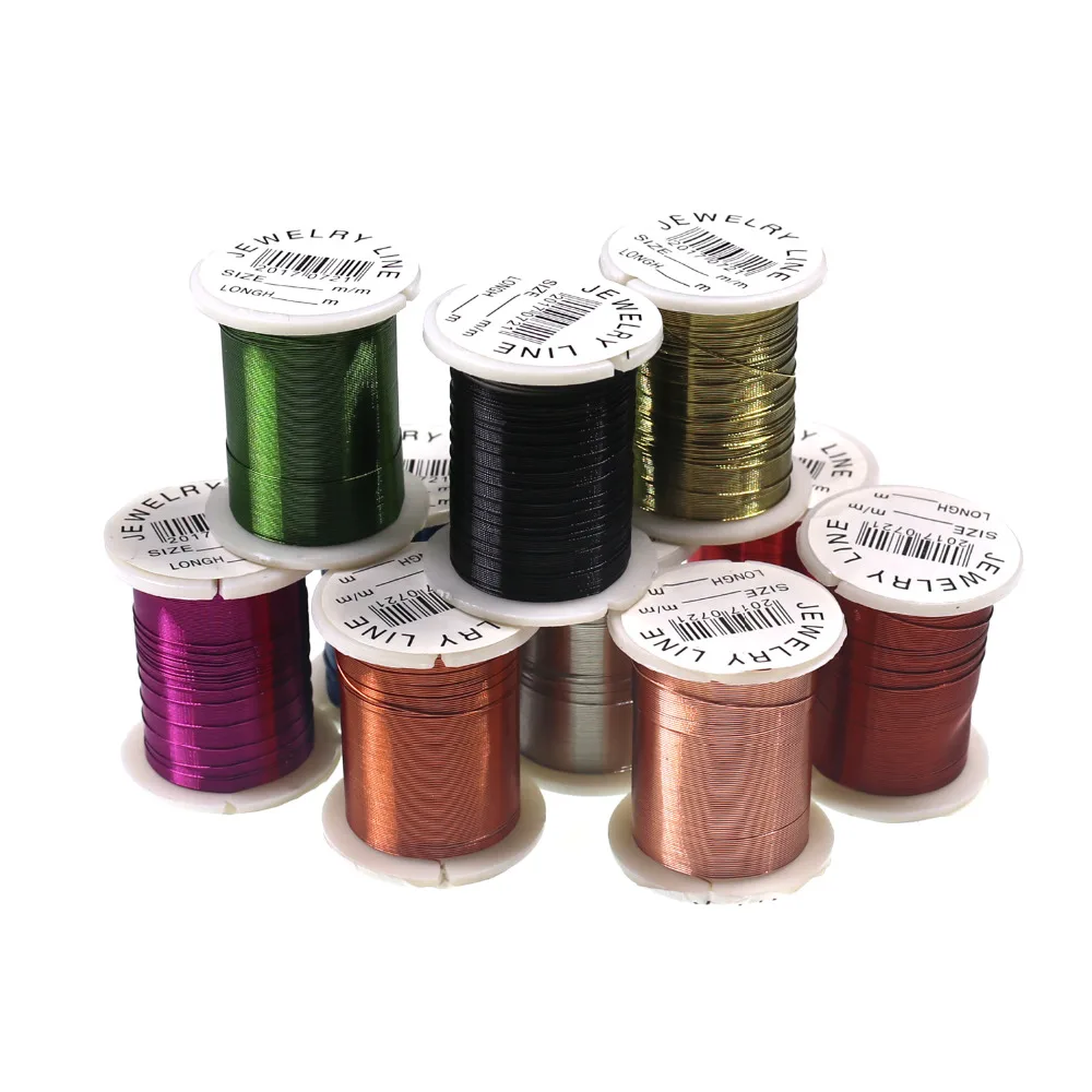 10 Spools 0.3mm X 10m Fly Nymph Midge Scud Flies Insect Bait Fly Tying Copper Wire Jewelry Line for Copper John
10 Spools 0.3mm X 10m Fly Nymph Midge Scud Flies Insect Bait Fly Tying Copper Wire Jewelry Line for Copper John