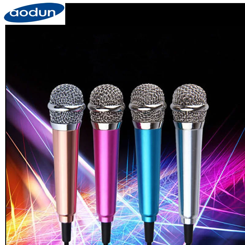 

Aluminium alloy Mini 3.5mm Microphone Handheld Karaoke KTV Handy Mikrofon Wired for Mic Mobile Phone Laptop Android IOS