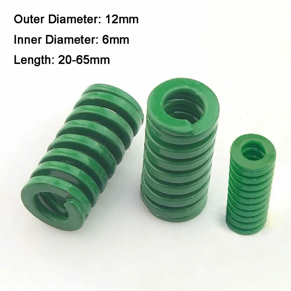2Pcs Spring Heavy Load Coil Stamping Compression Mold Die Spring Green Outside Diameter 12mm Inner Diameter 6mm Length 20-65mm
2Pcs Spring Heavy Load Coil Stamping Compression Mold Die Spring Green Outside Diameter 12mm Inner Diameter 6mm Length 20-65mm