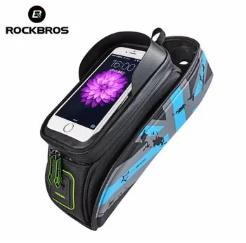 ROCKBROS Waterproof Bicycle Bags Touchscreen Bike Bag Frame Front Head Top Tube Bag Bike Accessories For 5.8"&6.0'' Phone
ROCKBROS Waterproof Bicycle Bags Touchscreen Bike Bag Frame Front Head Top Tube Bag Bike Accessories For 5.8"&6.0'' Phone