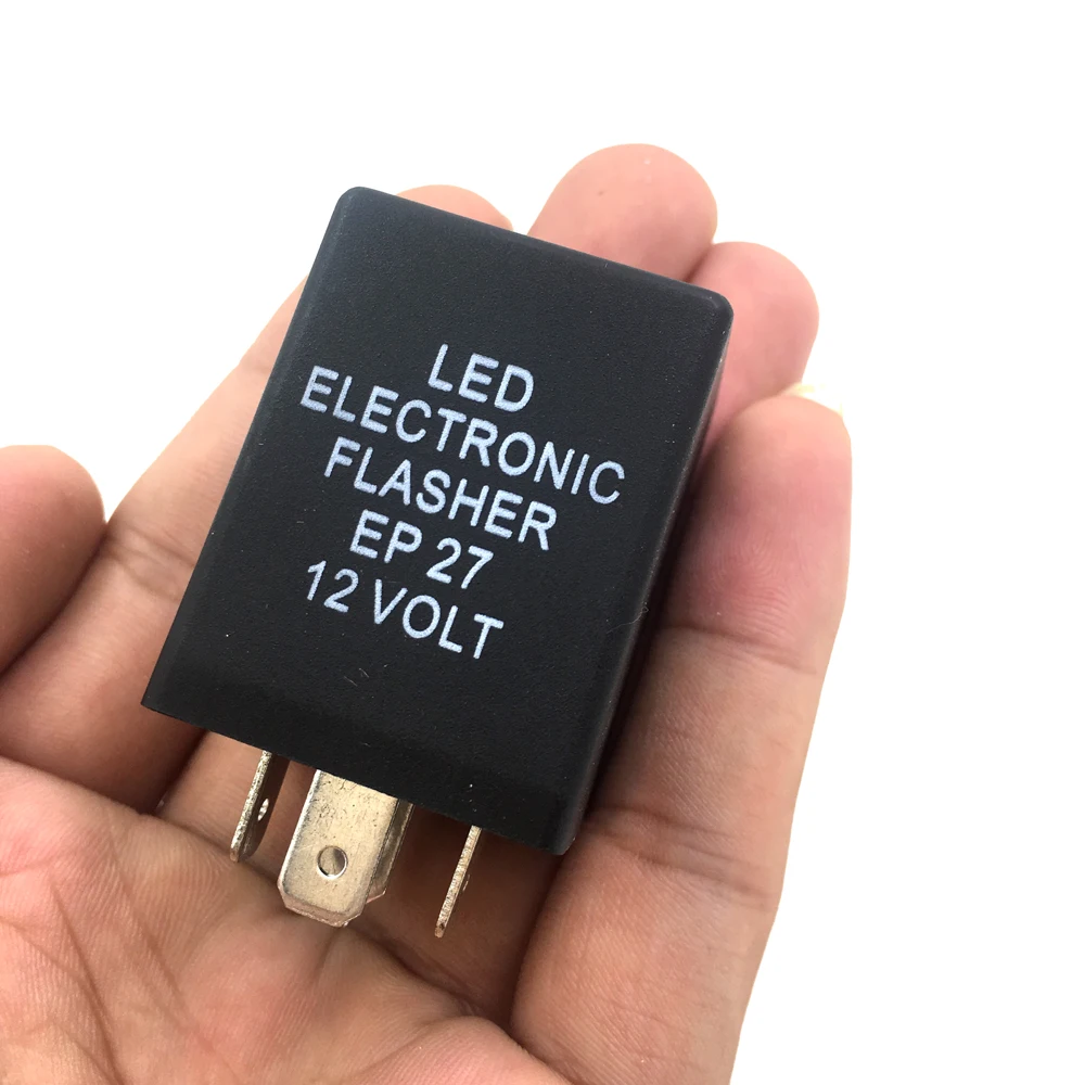 New Arrival EP 27 LED 5Pin Car Flasher Relay Fix Hyper Flash Turn Signal Decoder Load Equalizers Black Color
New Arrival EP 27 LED 5Pin Car Flasher Relay Fix Hyper Flash Turn Signal Decoder Load Equalizers Black Color