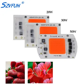 Szvfun Hydroponics COB Led Full Spectrum AC 220V 20w 30w 50w Led Grow Light Full Spectrum 380nm-840nm Grow Led Chip for Seedling
Szvfun Hydroponics COB Led Full Spectrum AC 220V 20w 30w 50w Led Grow Light Full Spectrum 380nm-840nm Grow Led Chip for Seedling