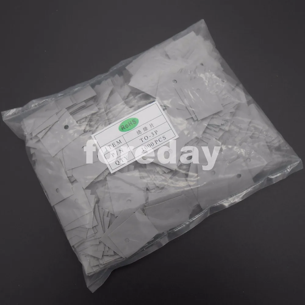 1000PCS NEW TO-3P TO-247 M3 Insulating Pad Sheet Insulation Film 3MM RoHS 25*20MM Gray Easy to install For M3 Screws*FD064
1000PCS NEW TO-3P TO-247 M3 Insulating Pad Sheet Insulation Film 3MM RoHS 25*20MM Gray Easy to install For M3 Screws*FD064