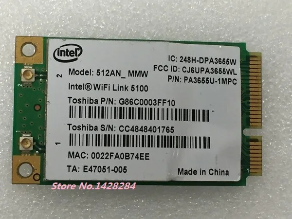 SSEA New original For Intel Wifi link 5100 512AN_MMW Mini PCI-E 300Mbps 802.11a/b/g/n 2.4 G/5.0 GHz WiFi Wireless card
SSEA New original For Intel Wifi link 5100 512AN_MMW Mini PCI-E 300Mbps 802.11a/b/g/n 2.4 G/5.0 GHz WiFi Wireless card