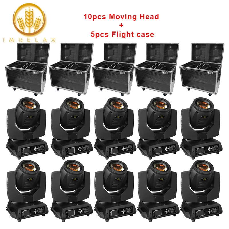 IMRELAX Portable 10pcs Double Prism Sharpy Beam 7R Moving Head Light G-clamp Base Fast Silent Beam With Flight Case
IMRELAX Portable 10pcs Double Prism Sharpy Beam 7R Moving Head Light G-clamp Base Fast Silent Beam With Flight Case
