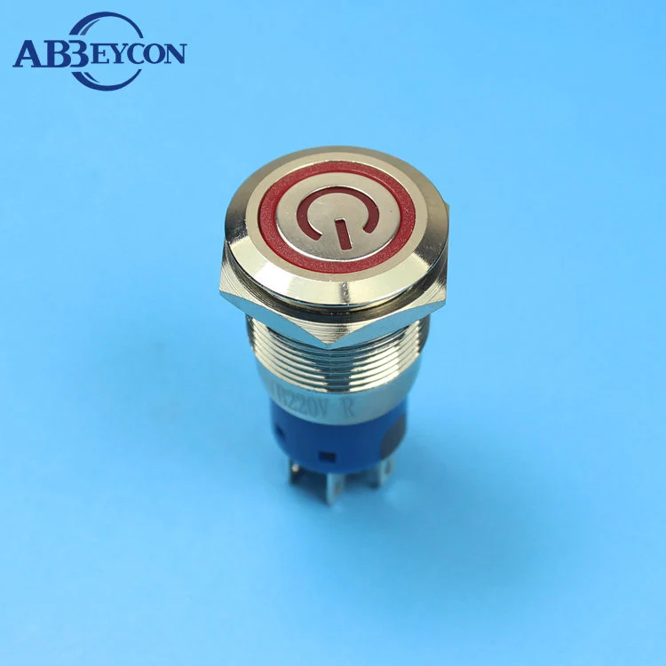 19130 latching 19mm power character illuninated flat head 1NO1NC/2NO2NC metal button switch logo switch
19130 latching 19mm power character illuninated flat head 1NO1NC/2NO2NC metal button switch logo switch