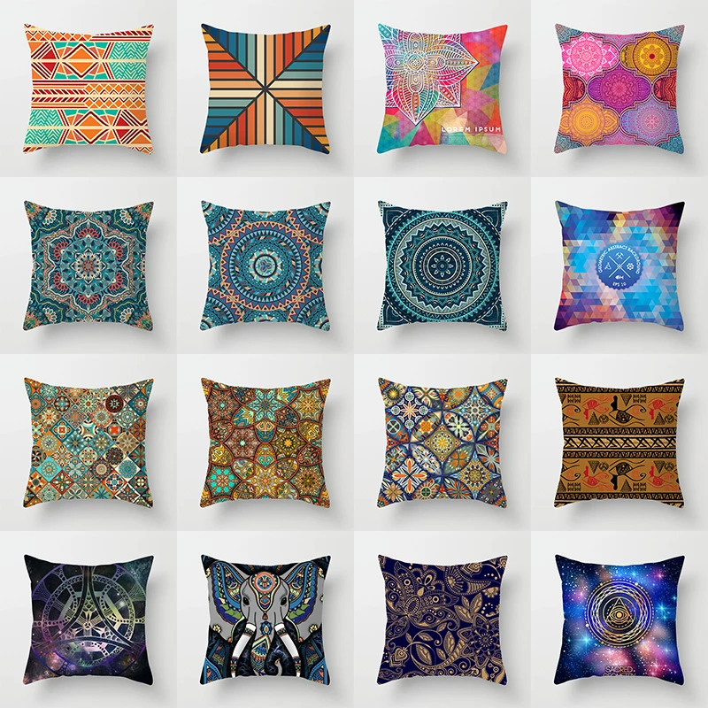 Indian National style Cushion Cover Indian Mandala Watercolor print Home decorative Pillowcase Square sofa cushion Pillow cover
Indian National style Cushion Cover Indian Mandala Watercolor print Home decorative Pillowcase Square sofa cushion Pillow cover