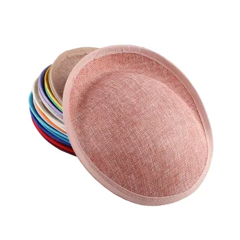 Fascinator Base 20cm Peach or Multiple colors bridal wedding imitation Sinamay hat women's party headwear DIY hair accessories 
Fascinator Base 20cm Peach or Multiple colors bridal wedding imitation Sinamay hat women's party headwear DIY hair accessories