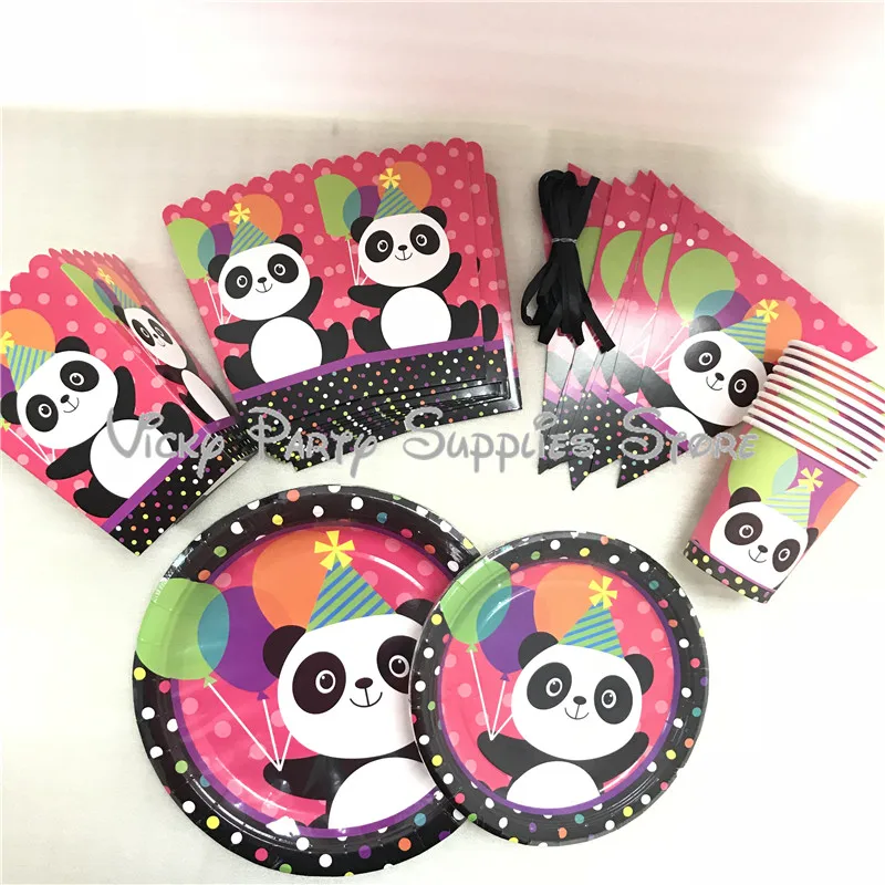 50pcs/lot Cartoon Panda Theme Birthday Party Tableware for 10 Kids Birthday Pennant Plate Popcorn Box Party Suppliers Decoration
50pcs/lot Cartoon Panda Theme Birthday Party Tableware for 10 Kids Birthday Pennant Plate Popcorn Box Party Suppliers Decoration