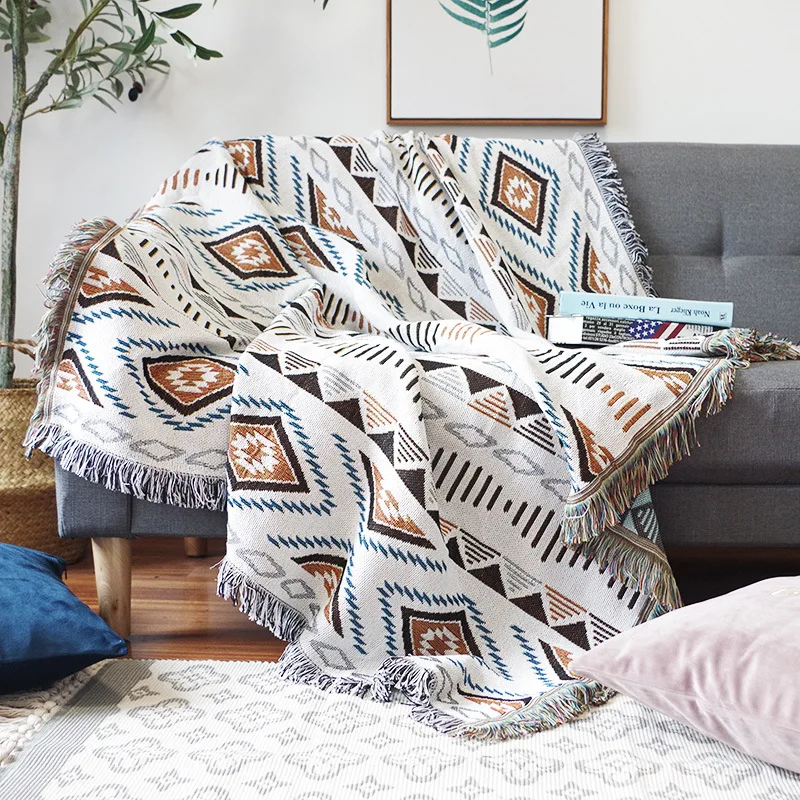 European Geometry Energy Throw Blanket Sofa Decorative Slipcover Cobertor On Sofa/Plane Travel Plaid Non-slip Stitching Blankets
European Geometry Energy Throw Blanket Sofa Decorative Slipcover Cobertor On Sofa/Plane Travel Plaid Non-slip Stitching Blankets