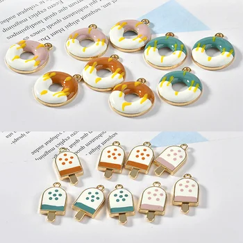Diy jewelry earrings/necklace pendants accessory handmade color donuts/ice cream shape alloy charms
Diy jewelry earrings/necklace pendants accessory handmade color donuts/ice cream shape alloy charms