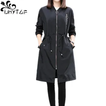 UHYTGF 2019 Trench Coat For Women Hooded Fashion female trench clothes women trench coat Spring Autumn Classic new Cardigan X276
UHYTGF 2019 Trench Coat For Women Hooded Fashion female trench clothes women trench coat Spring Autumn Classic new Cardigan X276