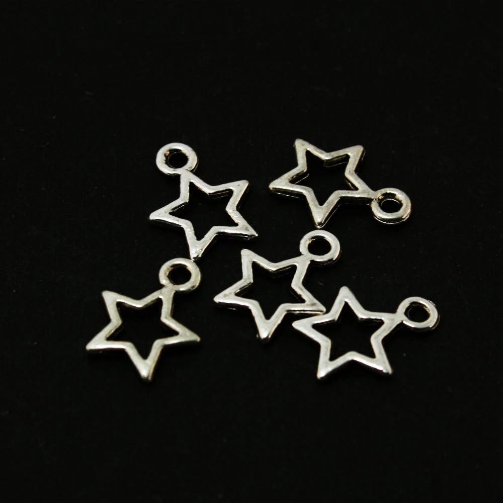 New Style 10Pcs/lot Tibetan Charm beads Silver-Plated Five Pointed Star Alloy Beads Charms Pendant Jewelry Findings 10x12MM
New Style 10Pcs/lot Tibetan Charm beads Silver-Plated Five Pointed Star Alloy Beads Charms Pendant Jewelry Findings 10x12MM