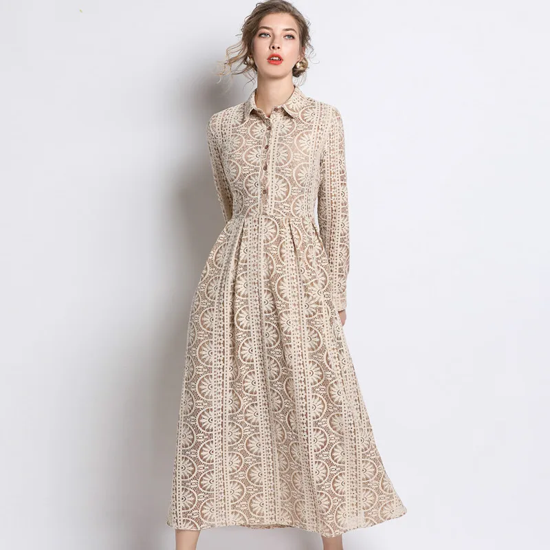 TUHAO 2019 Spring Women New Hollow Out Lace A-line Dress Anlke-length Elegant Long Dresses OL Elegant Casual Vestidos TA3895
TUHAO 2019 Spring Women New Hollow Out Lace A-line Dress Anlke-length Elegant Long Dresses OL Elegant Casual Vestidos TA3895
