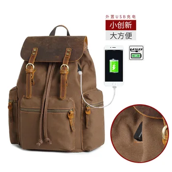 061018 new hot yesetn high quality men vintage canvas travel backpack student schoolbags
061018 new hot yesetn high quality men vintage canvas travel backpack student schoolbags