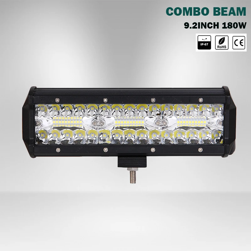 9 Inch Offroad 180W LED Worklight Bar Spot Flood Combo Auto Led Light Bar For ATV Lada Niva 4x4 Boat Led Bar 12V 24V
9 Inch Offroad 180W LED Worklight Bar Spot Flood Combo Auto Led Light Bar For ATV Lada Niva 4x4 Boat Led Bar 12V 24V