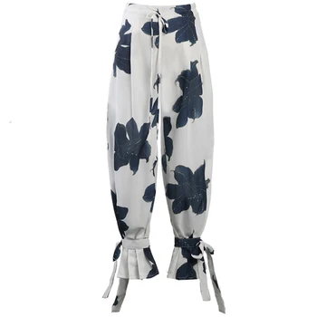 Chiffon wide leg pants women summer fashion printed elastic high waist beach lantern pants
Chiffon wide leg pants women summer fashion printed elastic high waist beach lantern pants